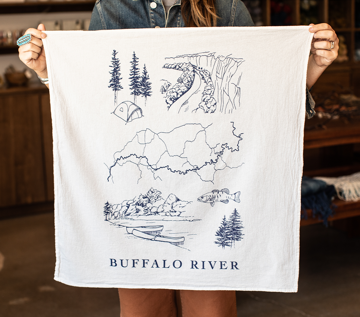 Buffalo River Tea Towel