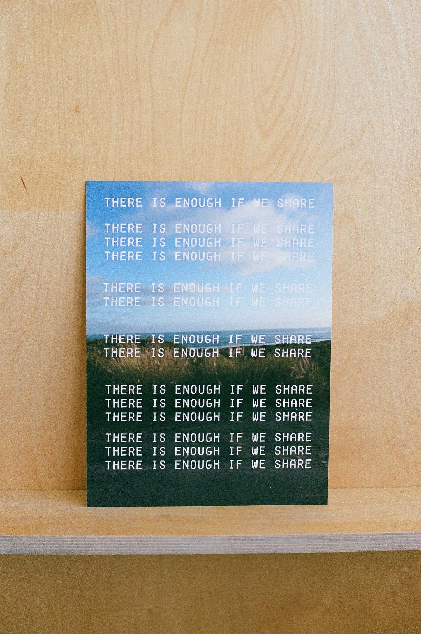 There Is Enough If We Share - Art Print by Lordcowboy