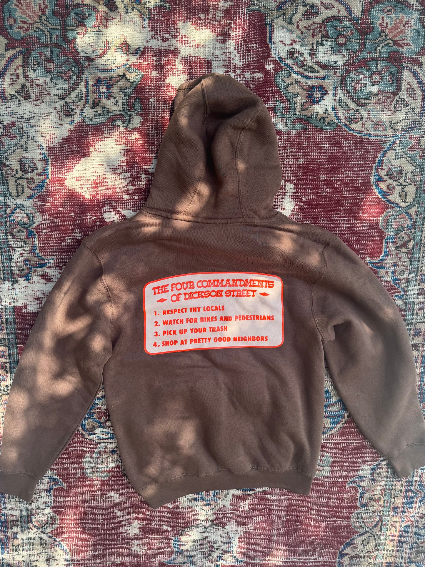 Four Commandments of Dickson Street Hoodie Sweatshirt