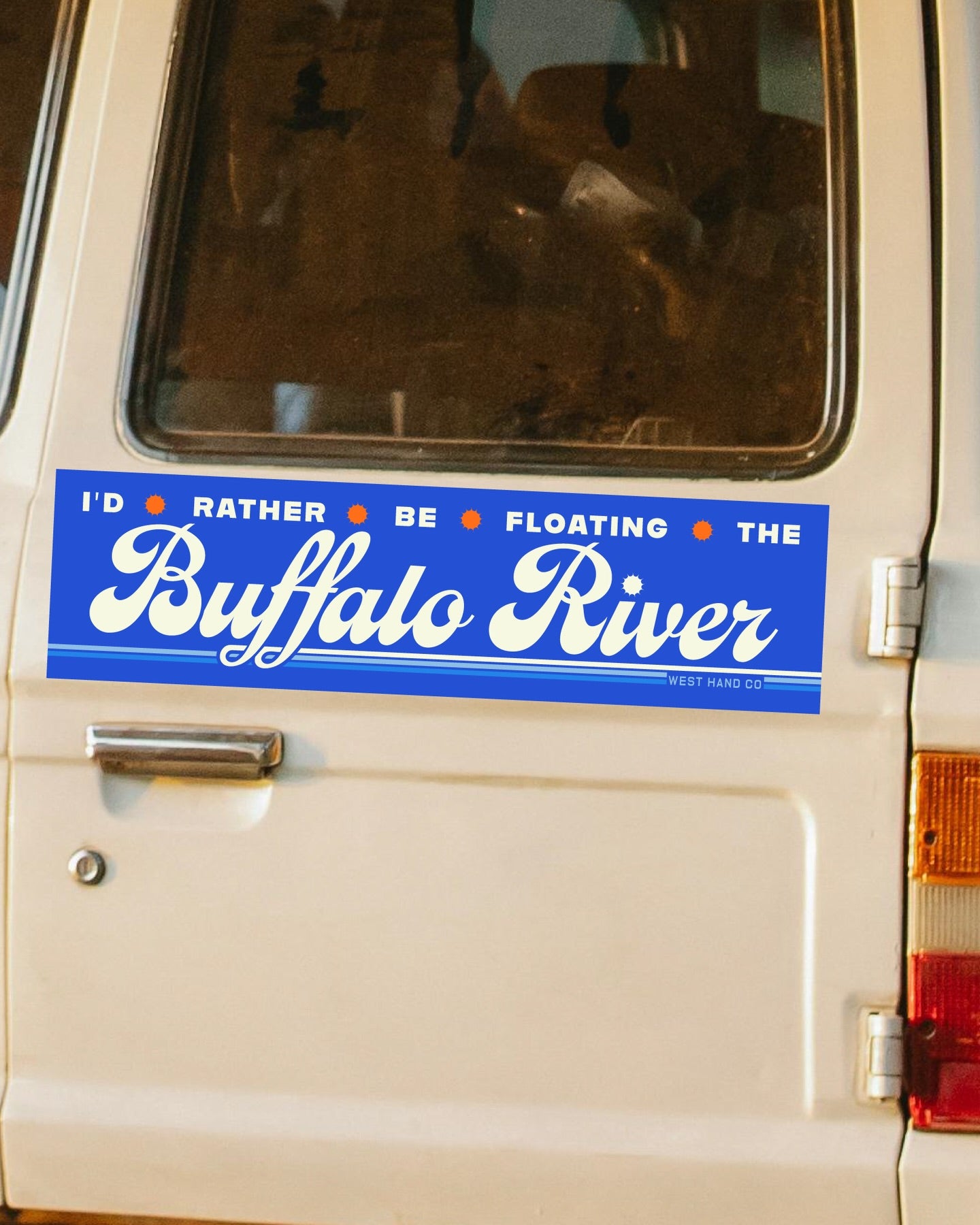 I'd Rather Be Floating the Buffalo Bumper Magnet by West Hand Co.