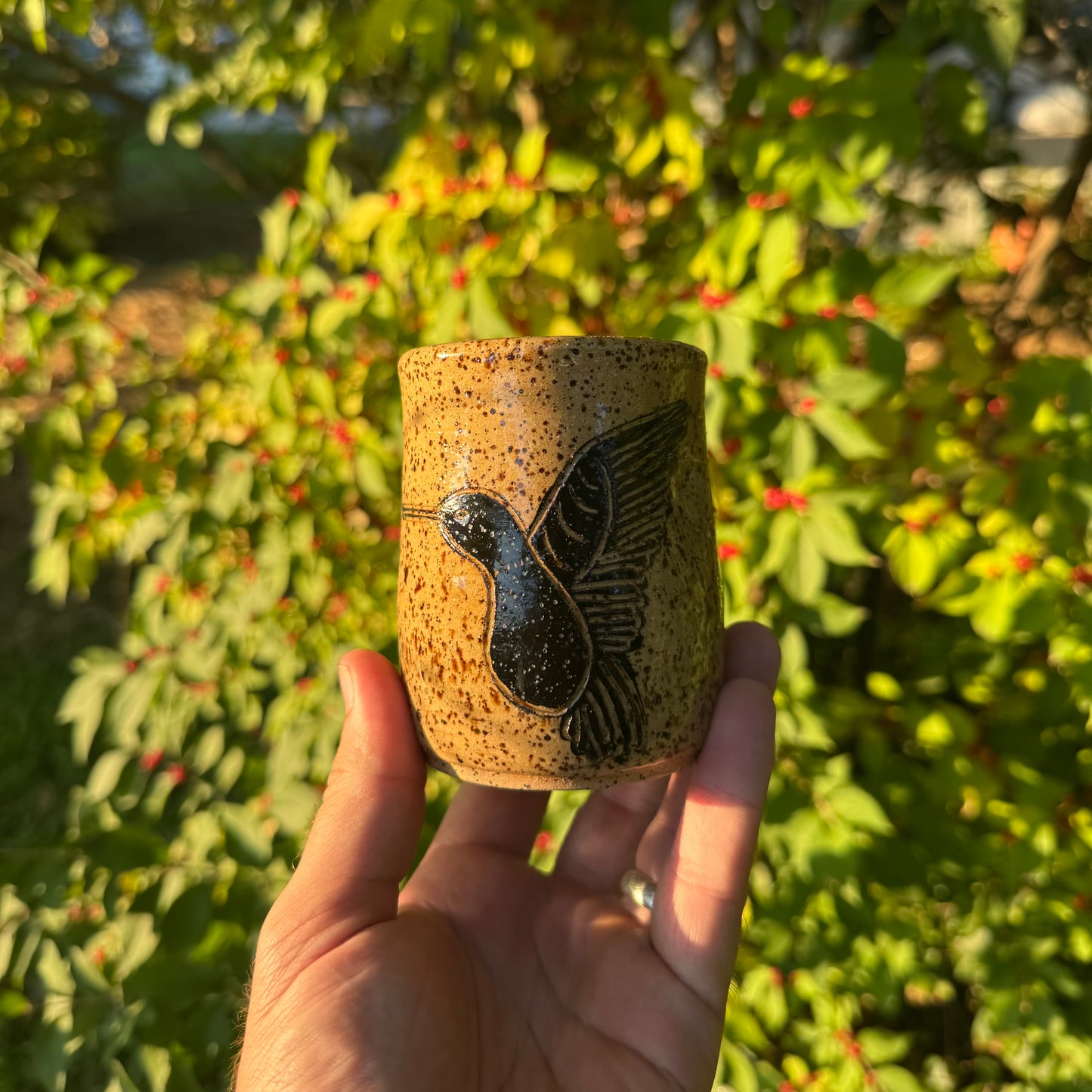 Spooky Ceramics - Hummingbird Thumb Cup