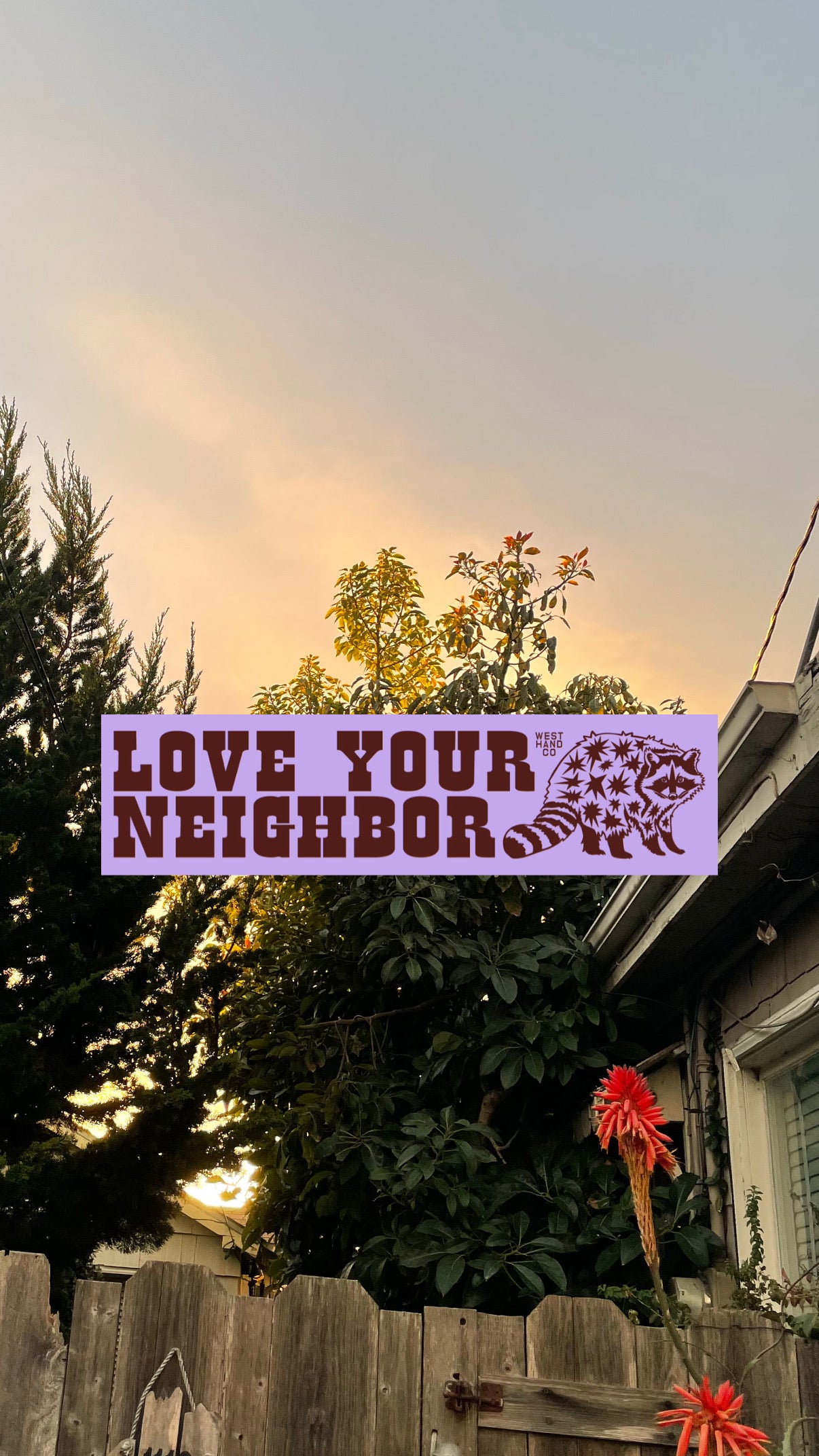 Love Your Neighbor Bumper Magnet by West Hand Co.
