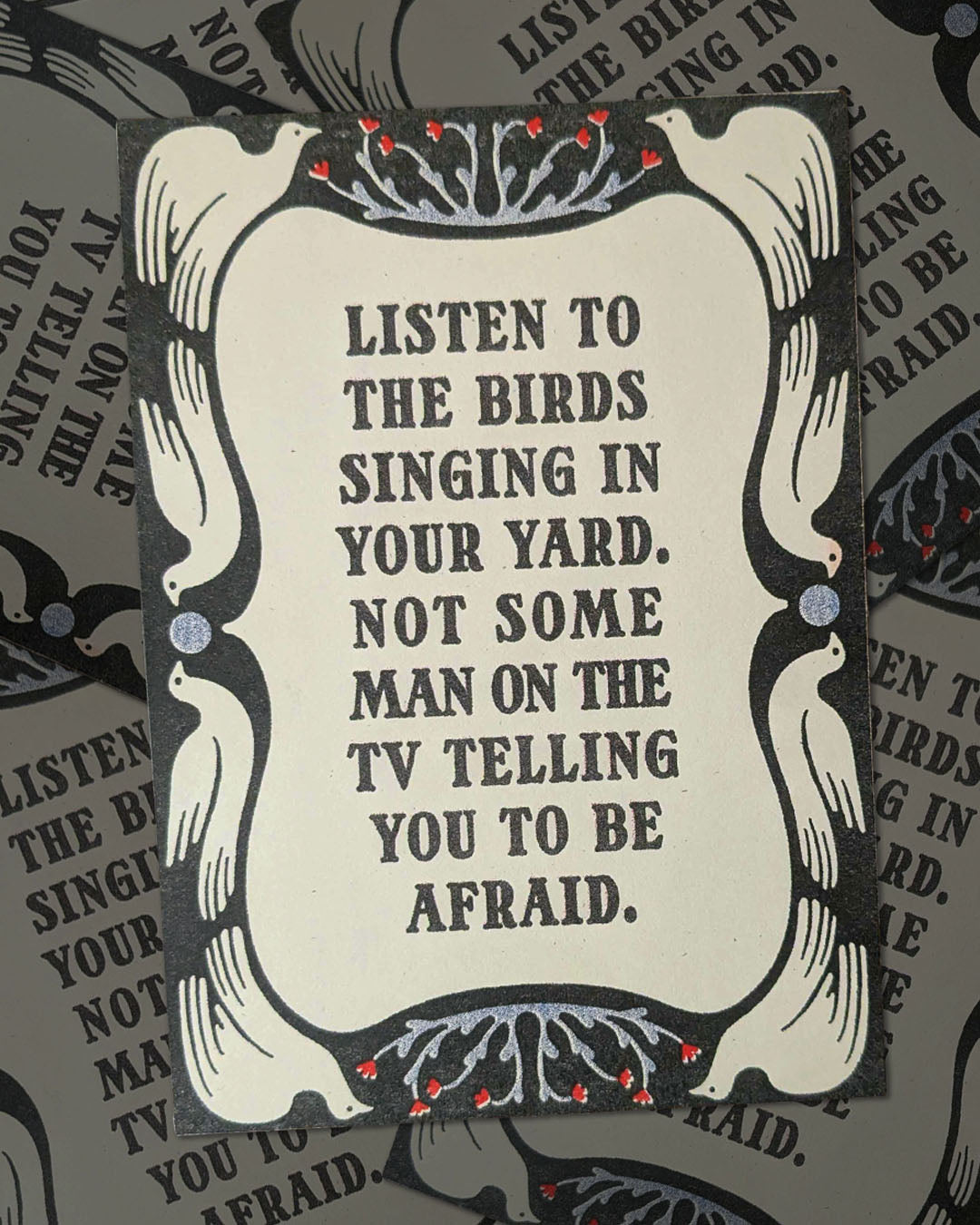 Listen to the Birds Singing 5x7 Print by The Mook Press