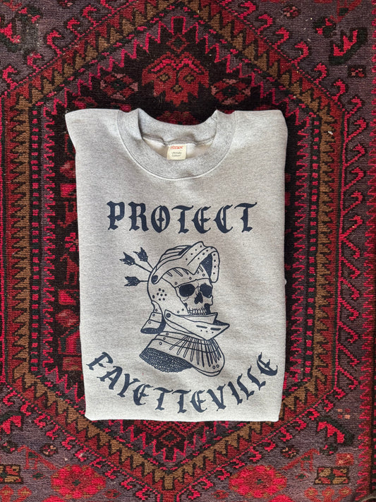 Protect Fayetteville Skull Sweatshirt