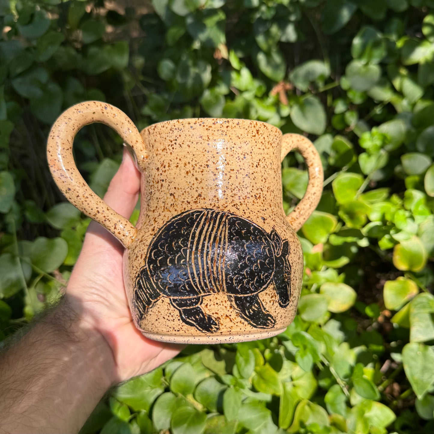 Spooky Ceramics - Armadillo Vase