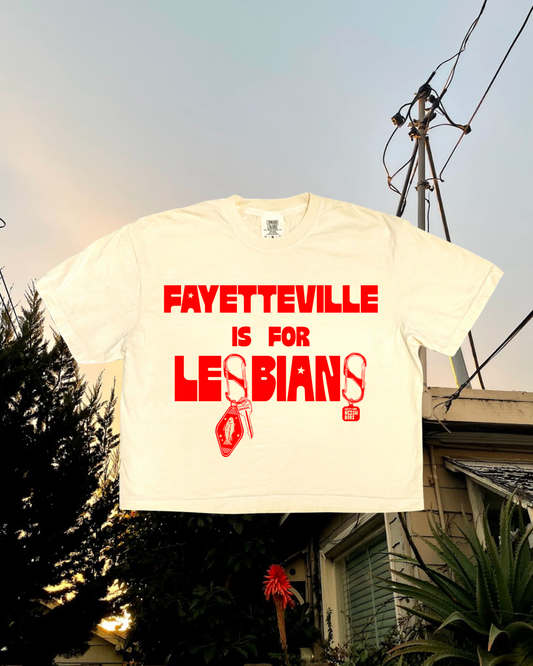 Fayetteville is for Lesbians - Women's Cropped Boxy T-Shirt