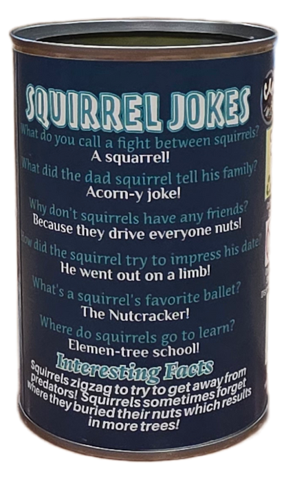 Canned Squirrel | Stuffed Animal Plush | Funny Jokes: Pop Top Lid