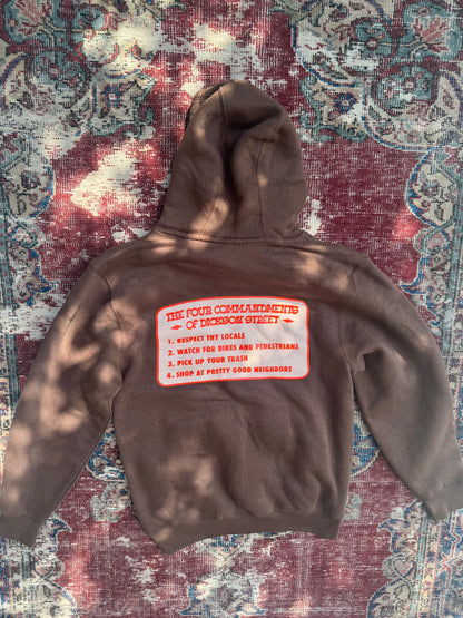 Four Commandments of Dickson Street Hoodie Sweatshirt