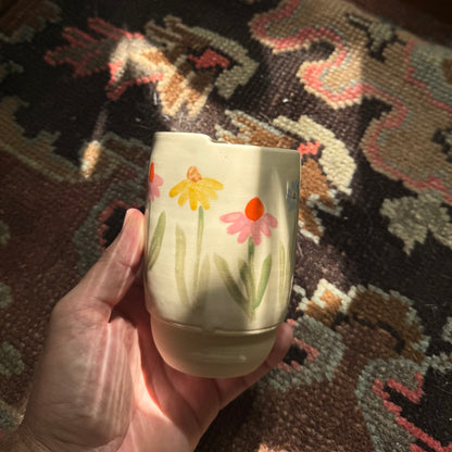 Kimly Ceramics - Native Wildflowers Painted Sipper Mug