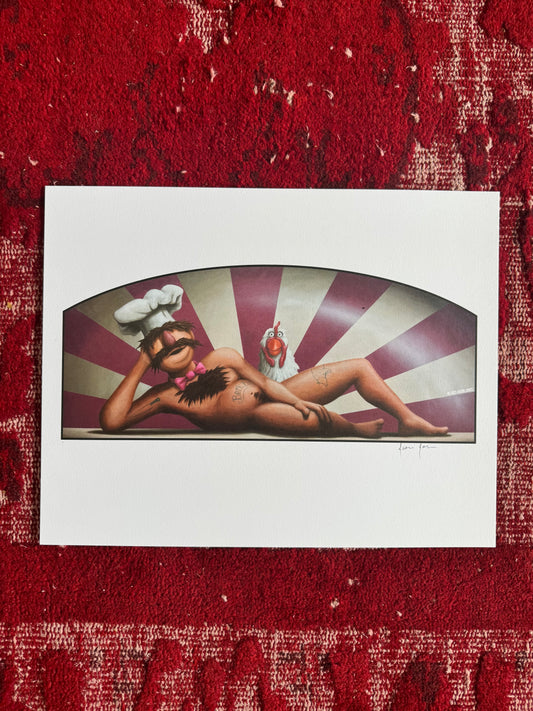 Artist Jason Jones - Chef Pin-Up 11x14