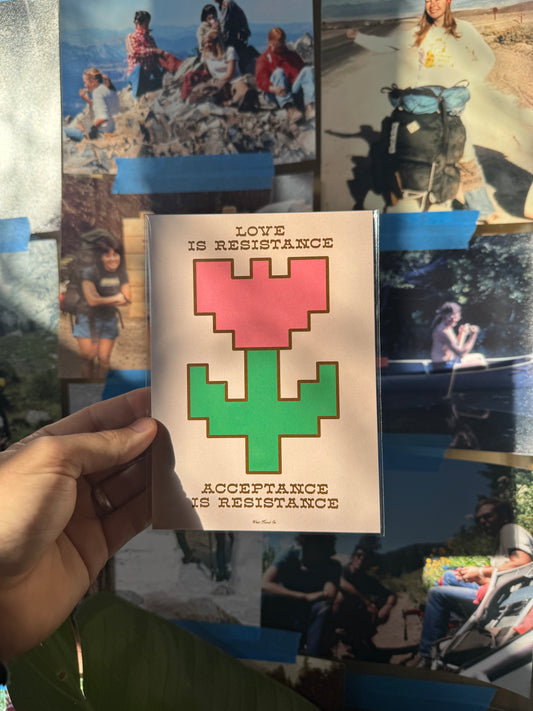 Westhand Co - Love Is Resistance White 5x7