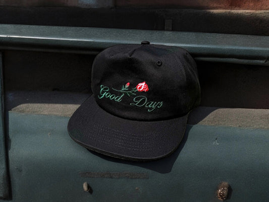 Good Days Varsity Rose Snapback - Black