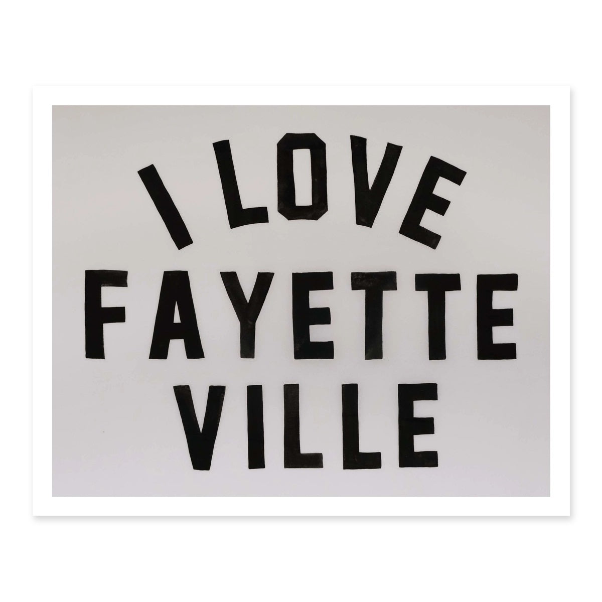 ALEX'S - I Love Fayetteville Print