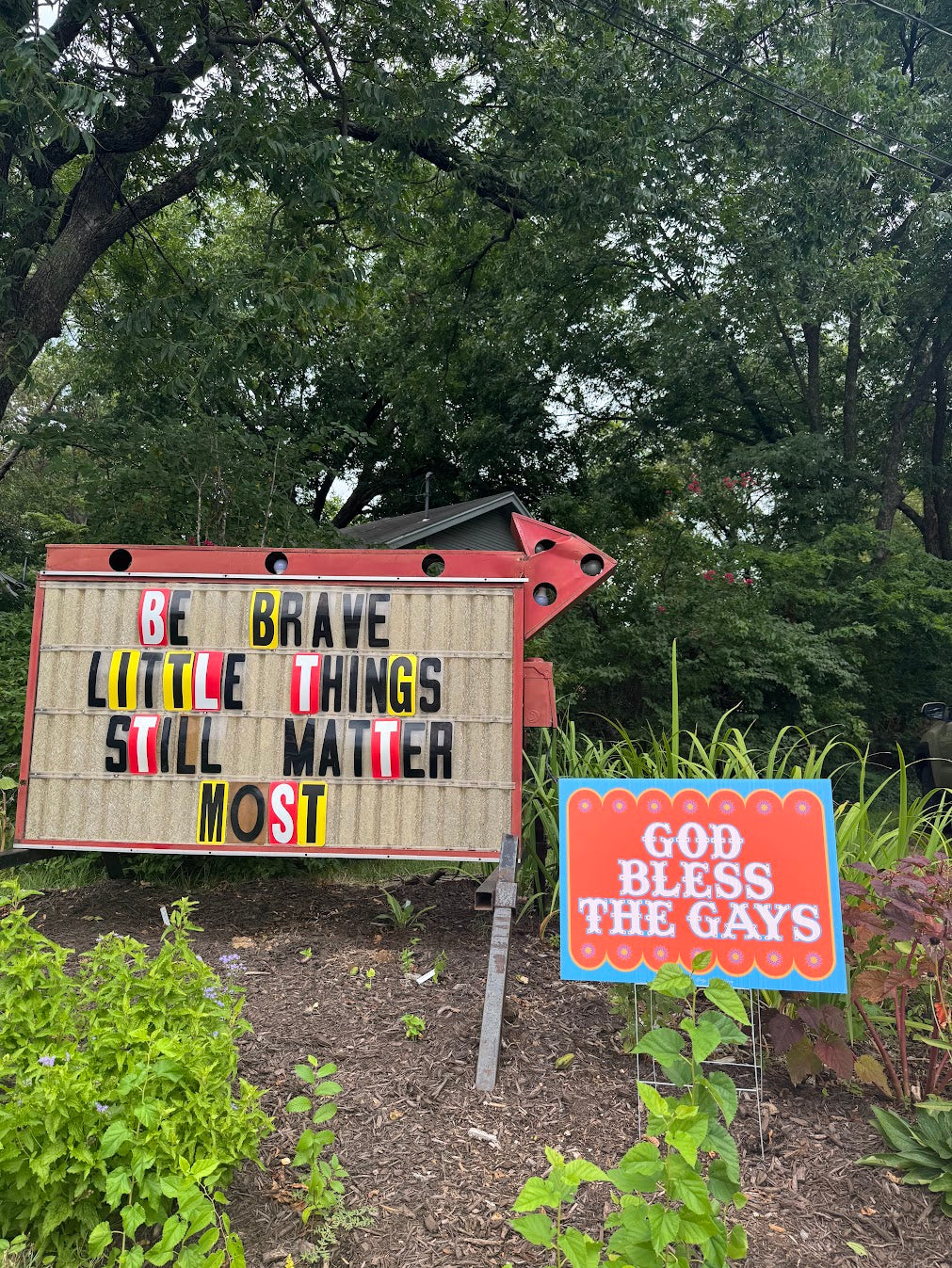 God Bless The Gays Yard Sign