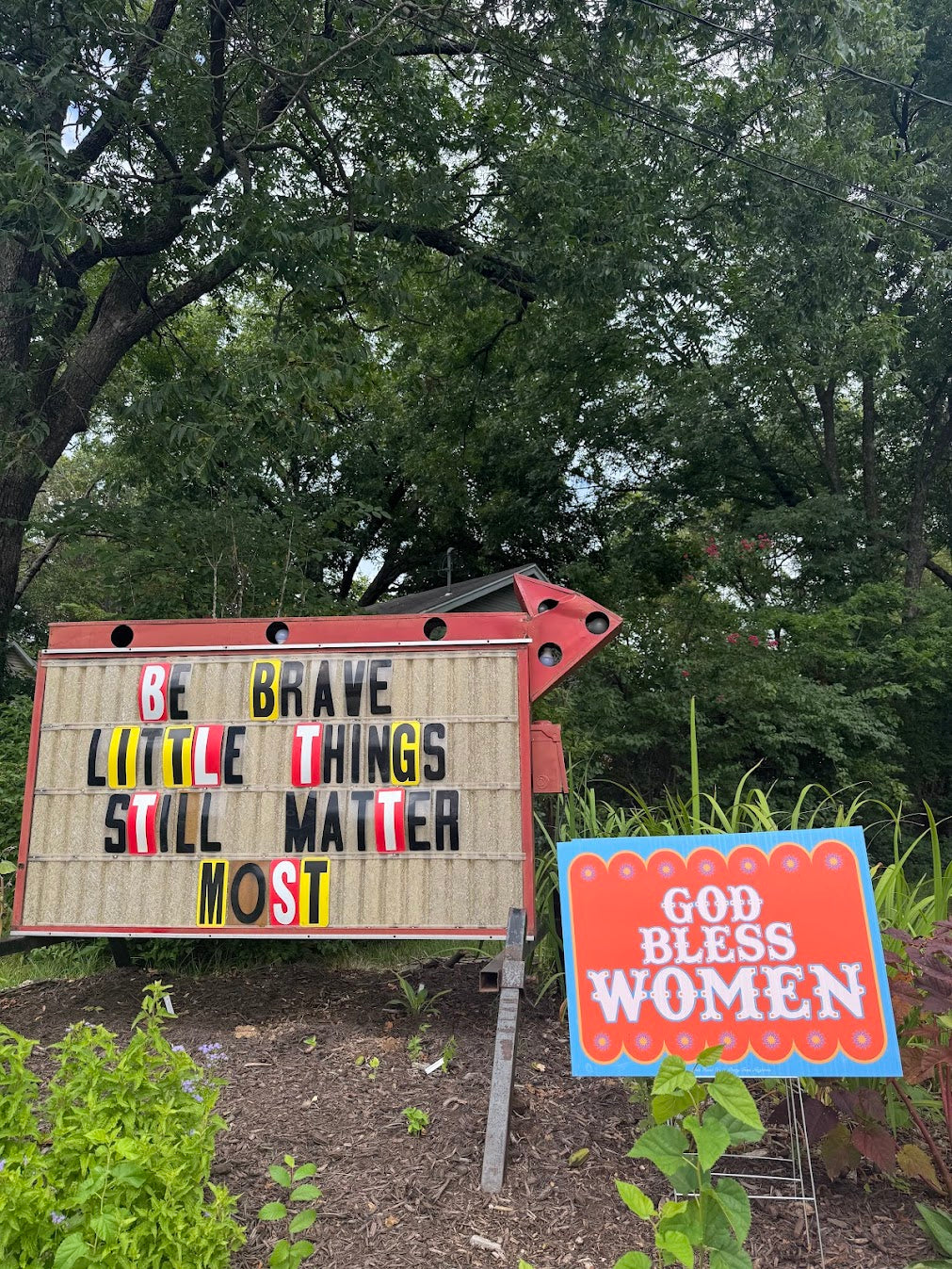 God Bless Women Yard Sign