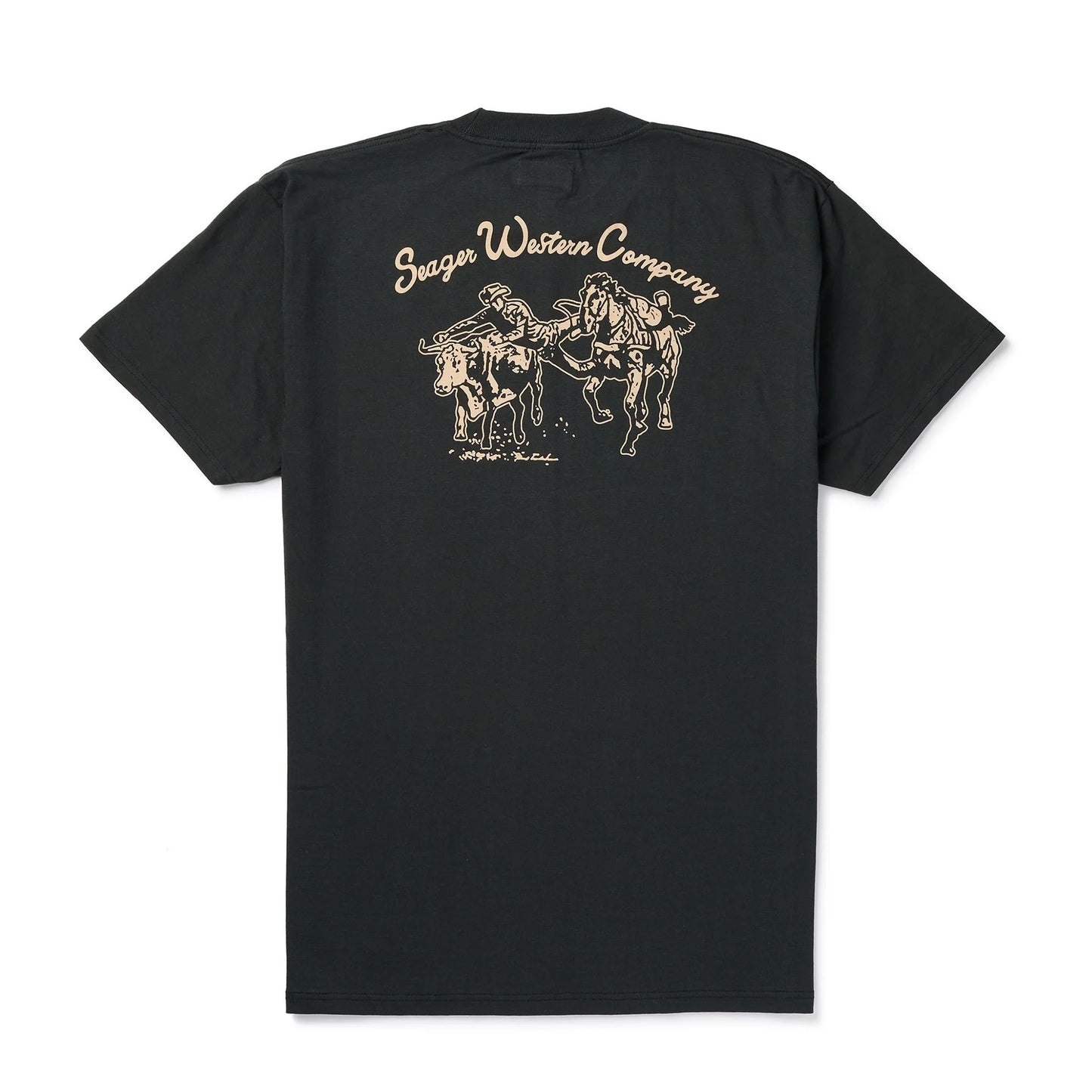 Seager Los Rios Tee - Vintage Black