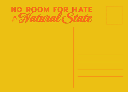 No Room for Hate in the Natural State 5x7" Print by West Hand Co.