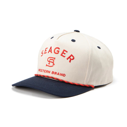 Seager Branded Snapback - Blue/Red