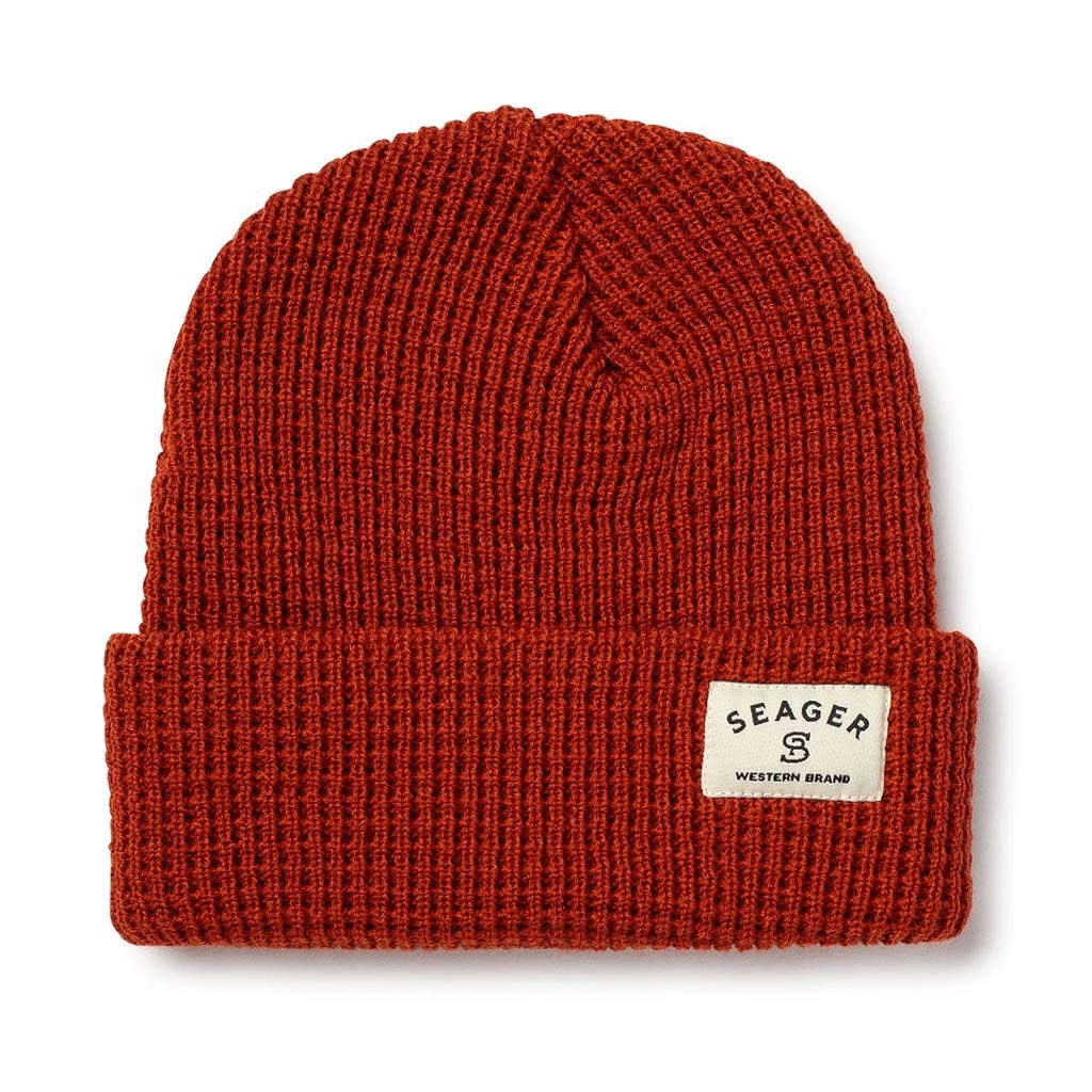 Seager Service Waffle Knit 2.0 Beanie - Rust