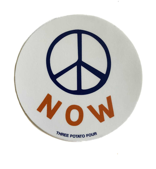 Three Potato Four - Peace Now Sticker