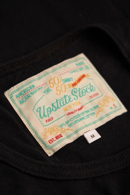 Upstate Stock 50/50 Upcycled Classic Tee - Black