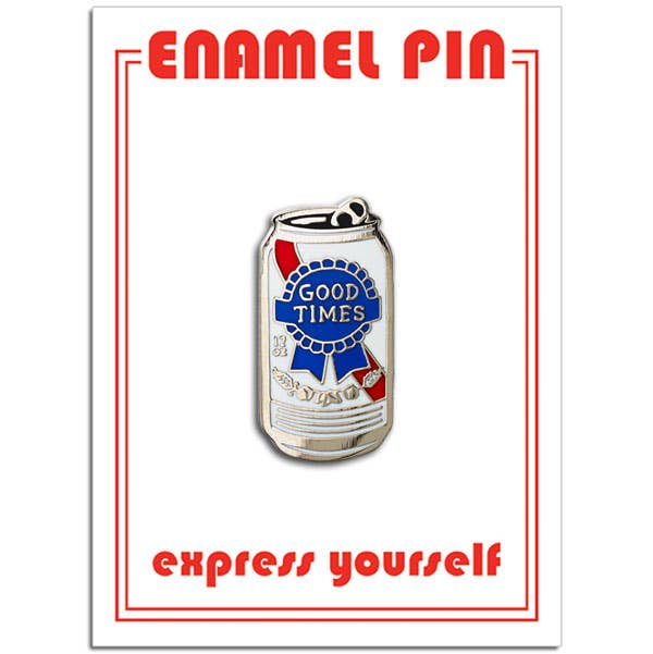 PBR Good Times Beer Can Pin
