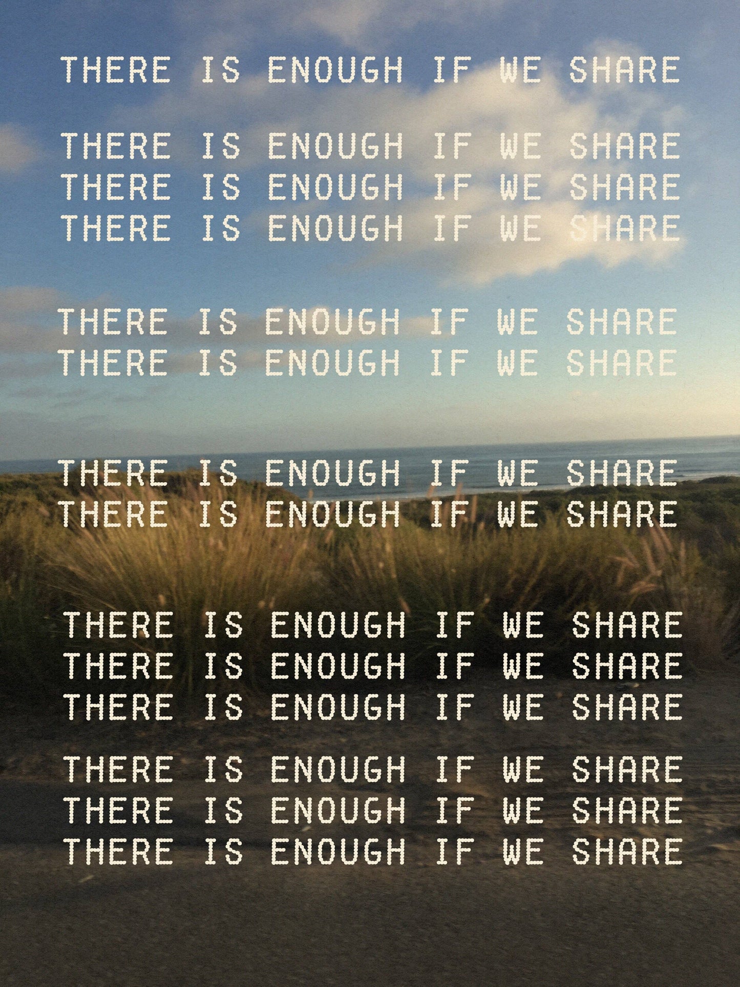 There Is Enough If We Share - Art Print by Lordcowboy