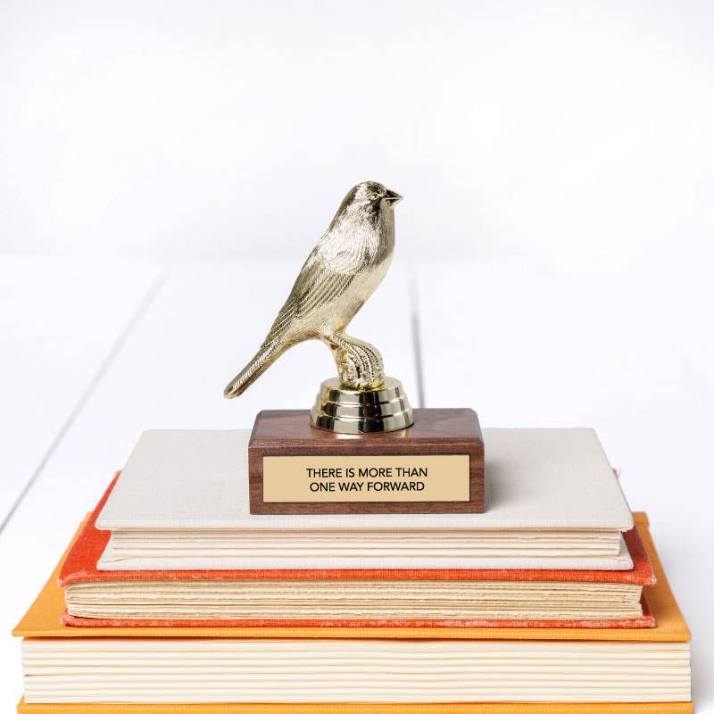 Jenni Earle - "THERE'S MORE THAN ONE WAY FORWARD" trophy