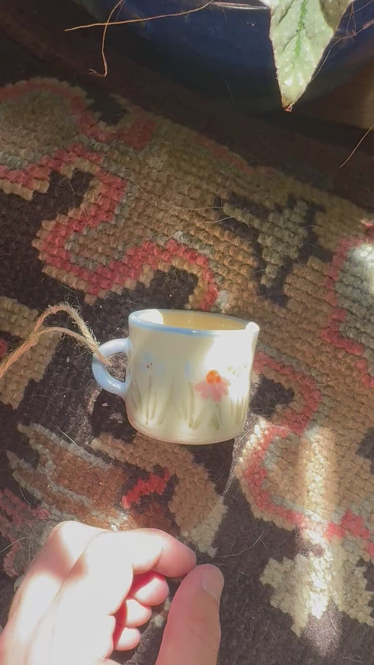 Kimly Ceramics - Native Wildflowers Mini Mug Ornament