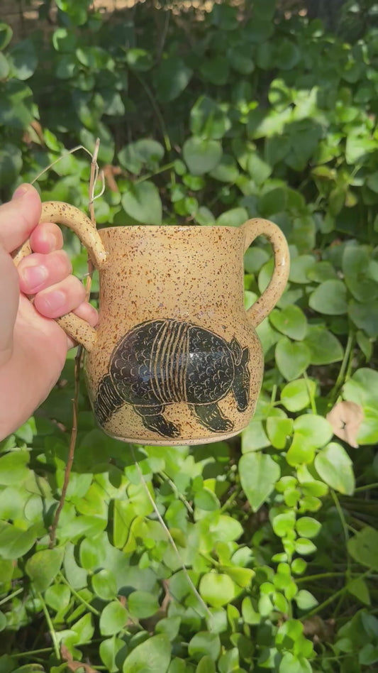 Spooky Ceramics - Armadillo Vase