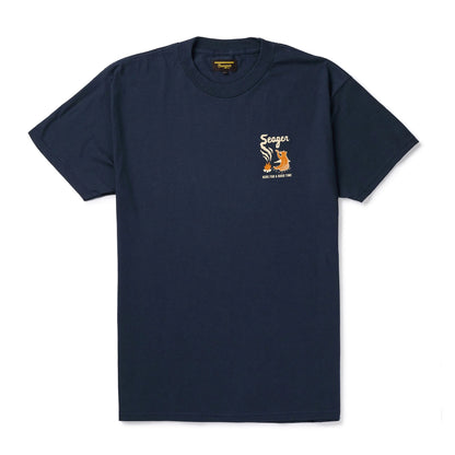 Seager Smokey Tee - Navy